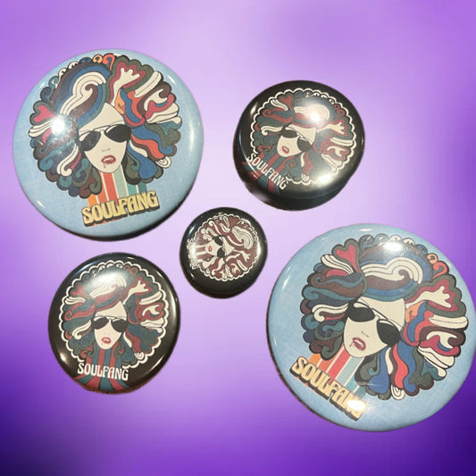 SoulFang Assorted Pinback Buttons (set of 5)